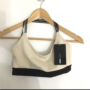 NUDE AND BLACK FASHION NOVA SPORTS BRA